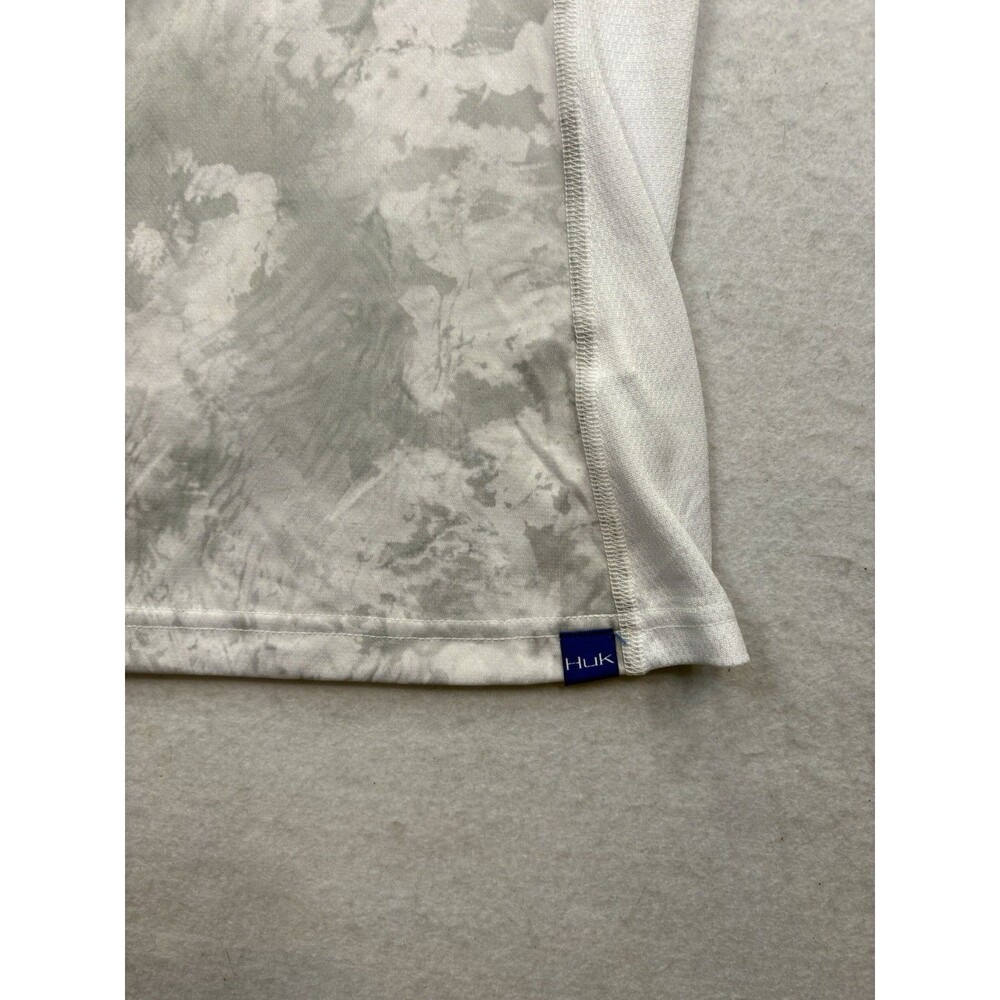 Huk Women Icon X 1/4 Zip Performance Fishing Hoodie White Gray Camo XS NWOT - Picture 6 of 9